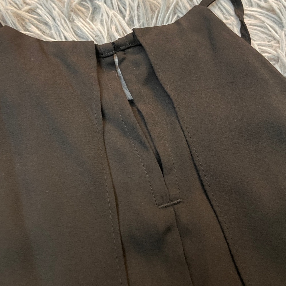 NWT Banana Republic Womens High-Neck Layered Sleeveless Top in black color - Picture 8 of 13
